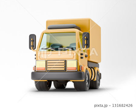 Delivery truck Front view 3D Delivery truck Front view 3D 131682426