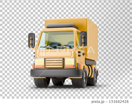 Delivery truck Front view 3D Delivery truck Front view 3D 131682426