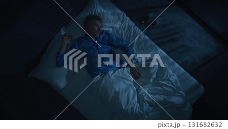Man Suffers From Insomnia and Obsessive Thoughts Man Suffers From Insomnia and Obsessive Thoughts 131682632
