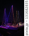 ヨットのライトアップ 131682835