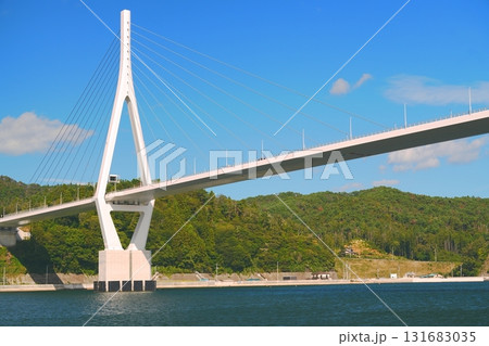 青空に架かる気仙沼湾横断橋 青空に架かる気仙沼湾横断橋 131683035