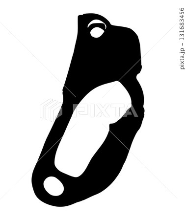 Vector illustration of silhouette jumar. Equipment for mountaineering and sports tourism. Vector illustration of silhouette jumar. Equipment for mountaineering and sports tourism. 131683456