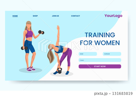 Women engage in fitness exercises with dumbbells, showcasing strength and dedication in a vibrant and motivational setting. Women engage in fitness exercises with dumbbells, showcasing strength and dedication in a vibrant and motivational setting. 131683819