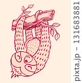 Cartoon sloth character sleeping in hand drawn style. Cute animal for kids clothes design for 131683881