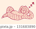Cartoon sloth character sleeping in hand drawn style. Cute animal for kids clothes design for 131683890