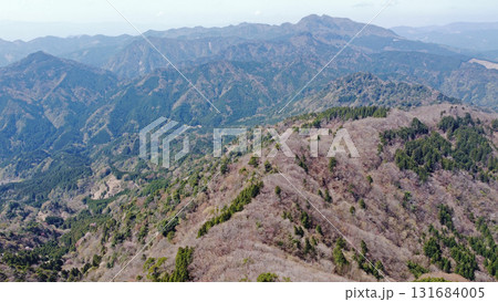犬ヶ岳登山「一ノ岳山頂上空からの眺め」 131684005