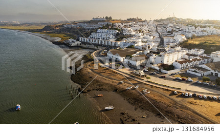 Aerial view of Ayamonte in Andalucia in Spain Aerial view of Ayamonte in Andalucia in Spain 131684956