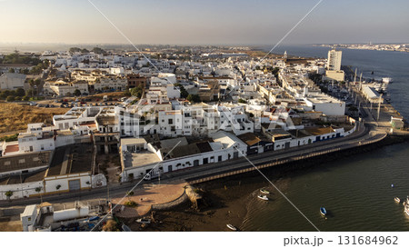 Aerial view of Ayamonte in Andalucia in Spain Aerial view of Ayamonte in Andalucia in Spain 131684962