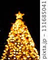 Bokeh effect of the Christmas tree. Festive decoration. Full of ornaments. Winter season, winter festive. Christmas celebration, Xmas celebration. For background use. 131685041