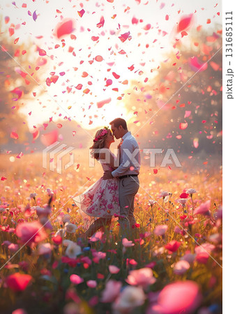 手をつなぐ二人の姿 131685111