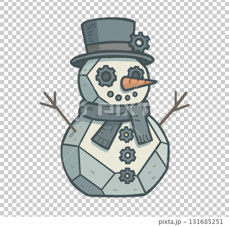 雪だるま スノーマン ゆきだるま 131685251