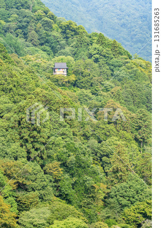 京都 嵐山公園亀山地区(通称:亀山公園)の頂上展望台から見る嵐山で開山した大悲閣千光寺 京都 嵐山公園亀山地区(通称:亀山公園)の頂上展望台から見る嵐山で開山した大悲閣千光寺 131685263