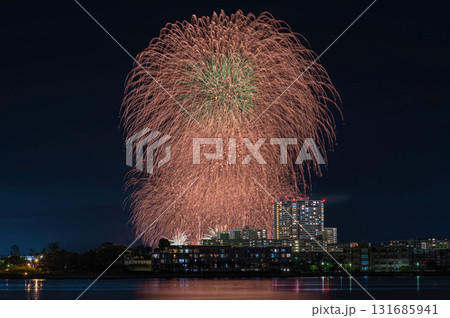 埠頭から望むFukuoka東区花火大会 131685941