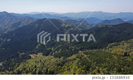 カラ迫岳上空からの空撮 131686910