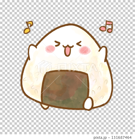 Singing Rice Ball Character 131687464