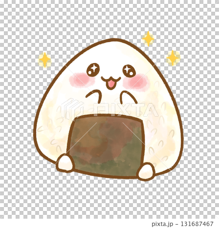 キラキラ笑顔のおにぎりキャラクター / Sparkling Rice Ball Character キラキラ笑顔のおにぎりキャラクター / Sparkling Rice Ball Character 131687467