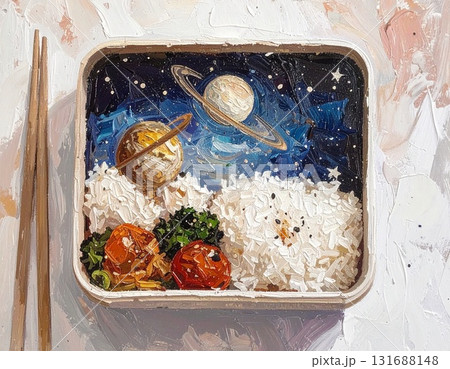 宇宙を詰めたお弁当 131688148