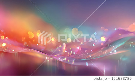 Blurred gradient background with soft glowing colors and dreamy tones. 131688789