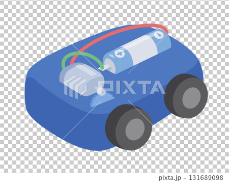理科で使うモーターカーのイラスト 131689098
