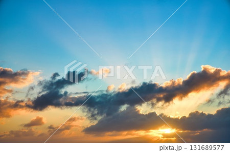 Sky Replacement Sunset Hidden 131689577
