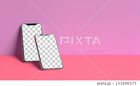 smartphone handphone phone with transparent screen cutout on bright background, PNG file. Mockup template for artwork design. Copy text space smartphone handphone phone with transparent screen cutout on bright background, PNG file. Mockup template for artwork design. Copy text space 131690375