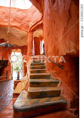 Unique earthen architecture of Casa Terracota in Villa de Leyva. Boyaca, Colombia 131691165