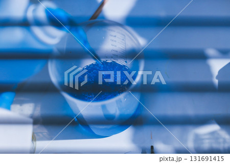 Researchers working in the clinical laboratory 131691415