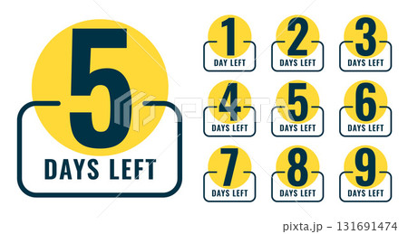 flat style number of days left timer template for coming soon deal flat style number of days left timer template for coming soon deal 131691474