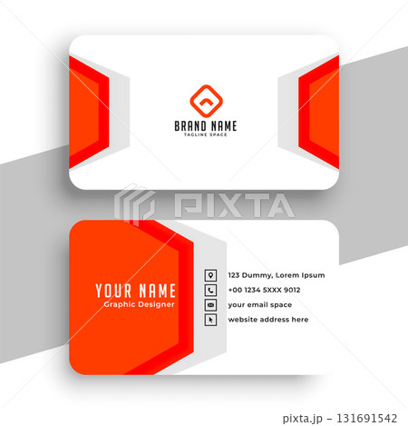 double sided abstract corporate business card layout for company information double sided abstract corporate business card layout for company information 131691542