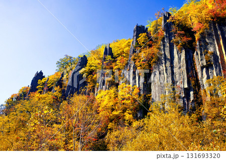 天人峡の紅葉 131693320
