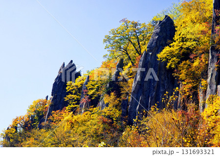 天人峡の紅葉 131693321