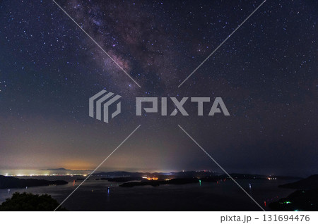 竜洞山展望所から望む星空 竜洞山展望所から望む星空 131694476