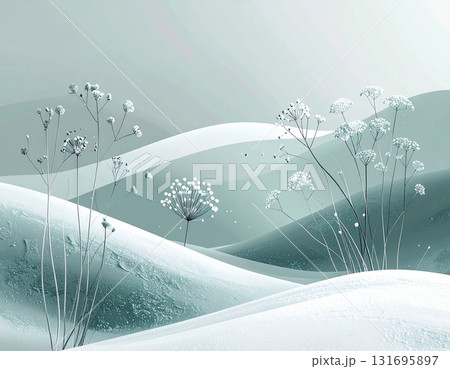 秋冬のナチュラルグラデーション背景 131695897