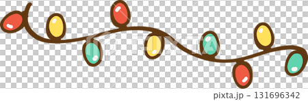 Illustration of Colorful Christmas String Lights Illustration of Colorful Christmas String Lights 131696342