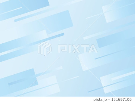 ビジネス背景テクスチャー　デジタルなグラデーション　幾何学的な斜線　さわやか水色ブルー 131697106