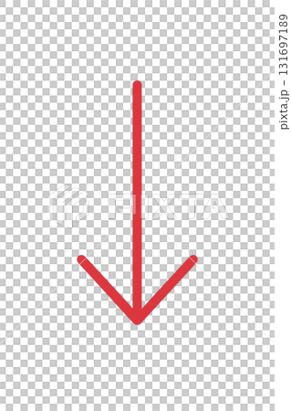 鮮やかな赤色の矢印アイコン、強調に使える赤い矢印マーク、目立つレッドカラーの方向サイン 鮮やかな赤色の矢印アイコン、強調に使える赤い矢印マーク、目立つレッドカラーの方向サイン 131697189