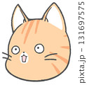 驚くかわいい茶トラ猫のキャラクター 131697575