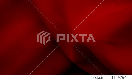 Red Fabric Background Texture Silk Linen Cloth Satin Luxury Abstract Material Dark Elegant Gradient Pattern Textile Banner Fashion Backdrop Christmas Summer Travel, Poster Template Card Wallpaper. 131697642