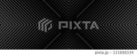 Linear arrow halftone background. Striped cross shape gradient texture. Line arrows center pointing. Vector masculine sporty wallpaper. Thin to thick triangle backdrop for poster, cover, banner Linear arrow halftone background. Striped cross shape gradient texture. Line arrows center pointing. Vector masculine sporty wallpaper. Thin to thick triangle backdrop for poster, cover, banner 131698334
