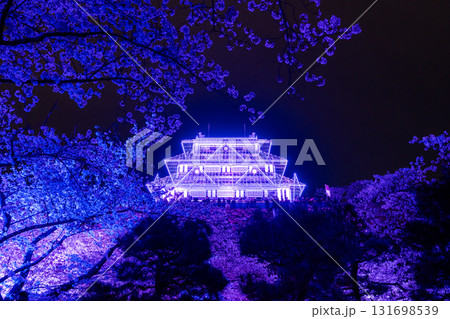 《福岡県》舞鶴公園・満開の桜ライトアップ 《福岡県》舞鶴公園・満開の桜ライトアップ 131698539