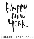 HAPPY NEW YEAR 手書き文字 131698844