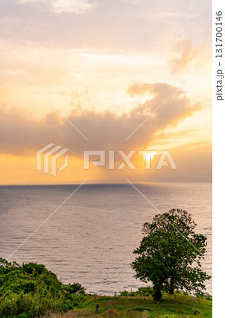 【熊本県宇土市】御輿来海岸展望所の眺め　夕景 131700146