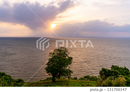【熊本県宇土市】御輿来海岸展望所の眺め 夕景 【熊本県宇土市】御輿来海岸展望所の眺め 夕景 131700147