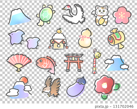 可愛的新年材料套裝 131702046