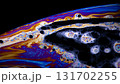 Macro photo of colourful pastel swirly patterns of a soap bubble 131702255