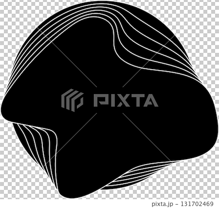 Circle black overlapping blend effect. Element for frame, label, tag, badge Circle black overlapping blend effect. Element for frame, label, tag, badge 131702469