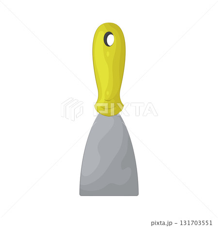 Illustration of putty knife 131703551