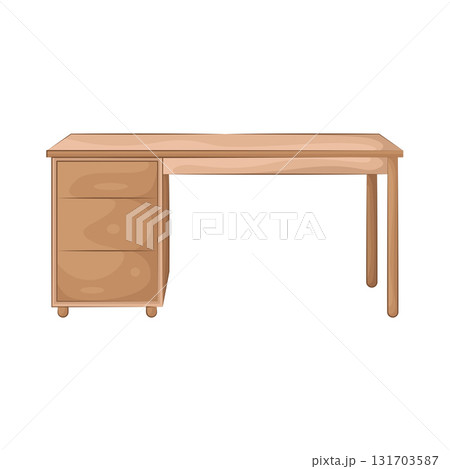 Illustration of classroom desk  131703587