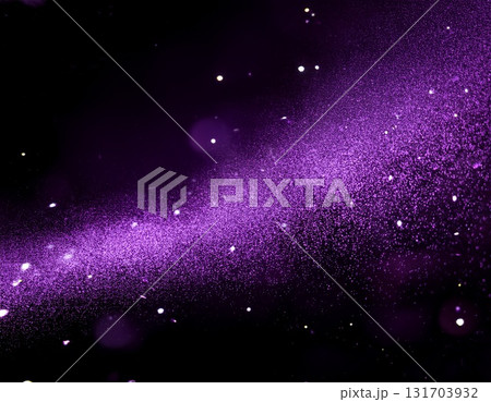 紫の落ち着いた華やかさを持つキラキラ背景素材 131703932