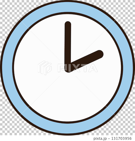 類比時鐘圖示 | 適合商務和日常使用的平面設計 131703956